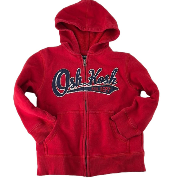 Kid's OshGosh B'gosh Red Hoodie - Picture 1 of 6